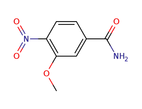 Molecular Structure of 92241-87-7 (3-Methoxy-4-nitrobenzamide)