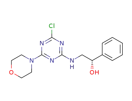 (1S)-2-[(4-chloro-6-morpholino-1,3,5-triazin-2-yl)amino]-1-phenyl-ethanol