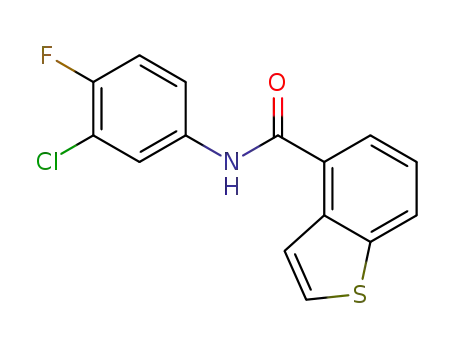 N-(3-chloro-4-fluorophenyl)benzo[b]thiophene-4-carboxamide