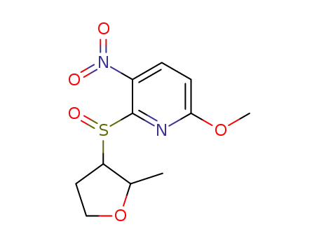 6-methoxy-2-(2-methyltetrahydrofuran-3-ylsulfinyl)-3-nitropyridine