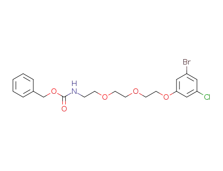 benzyl (2-(2-(2-(3-bromo-5-chlorophenoxy)ethoxy)ethoxy)ethyl)carbamate