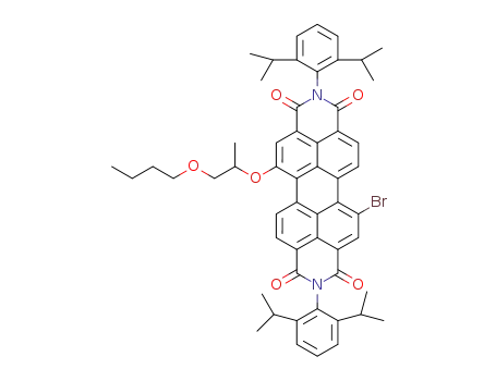 N,N′-bis(2,6-diisopropylphenyl)-1-bromo-7-(1-butoxy-2-propanyloxy)perylene-3,4,9,10-tetracarboxylic diimide