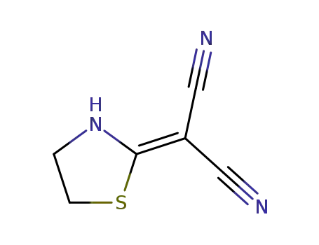 Molecular Structure of 5718-93-4 (Propanedinitrile, 2-thiazolidinylidene-)