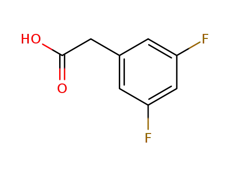 Molecular Structure of 105184-38-1 (3,5-Difluorophenylacetic acid)
