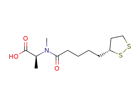 N-((5-(R)-1,2-dithiolan-3-yl)pentanoyl)-N-methyl-L-alanine