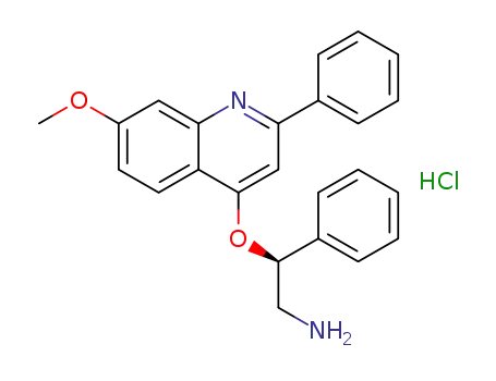 (S)-2-(7-methoxy-2-phenylquinolin-4-yloxy)-2-phenylethanaminium chloride