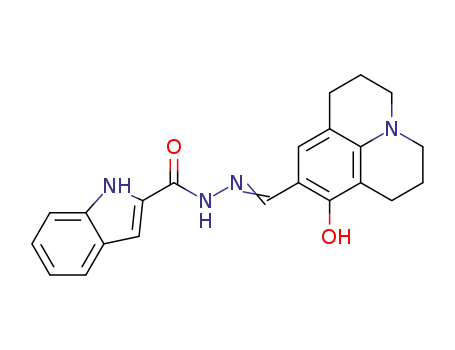 N'-[(8-hydroxy-2,3,6,7-tetrahydro-1H,5H-pyrido[3,2,1-ij]-quinolin-9-yl)methylidene]-1H-indole-2-carbohydrazide