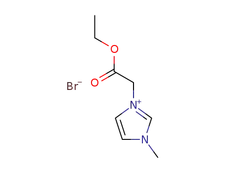 Molecular Structure of 109833-18-3 (1H-Imidazolium, 1-(2-ethoxy-2-oxoethyl)-3-methyl-, bromide)