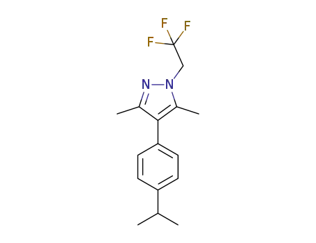 2,2,2-trifluoroethyl-4-(4-isopropylphenyl)-3,5-dimethyl-1H-pyrazole