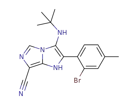 2-(2-bromo-4-methylphenyl)-3-(tert-butylamino)-1H-imidazo[1,5-a]imidazole-7-carbonitrile