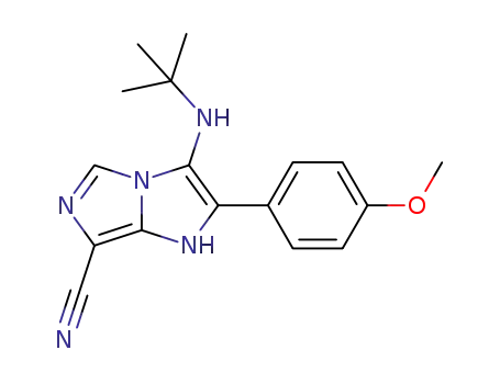3-(tert-butylamino)-2-(4-methoxyphenyl)-1H-imidazo[1,5-a]imidazole-7-carbonitrile