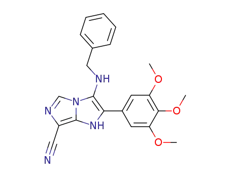 3-(benzylamino)-2-(3,4,5-trimethoxyphenyl)-1H-imidazo[1,5-a]imidazole-7-carbonitrile