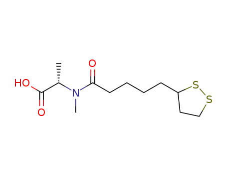 N-((1,2-dithiolan-3-yl)pentanoyl)-N-methyl-L-alanine