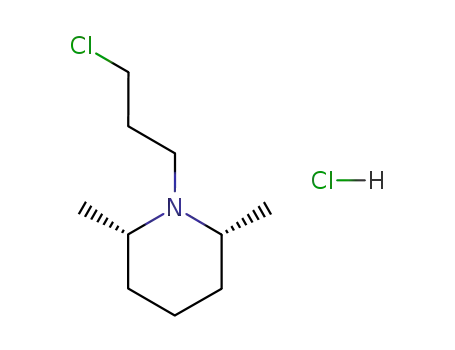 cis-1-(3-chloropropyl)-2,6-dimethylpiperidine monohydrochloride