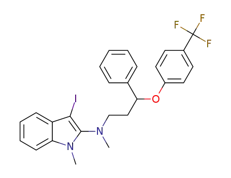 3-iodo-N,1-dimethyl-N-(3-phenyl-3-(4-(trifluoromethyl)phenoxy)propyl)-1H-indol-2-amine