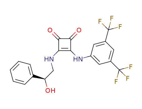 (S)-3-(2-hydroxy-2-phenylethylamino)-4-(3,5-bis(trifluoromethyl)phenylamino)cyclobut-3-ene-1,2-dione
