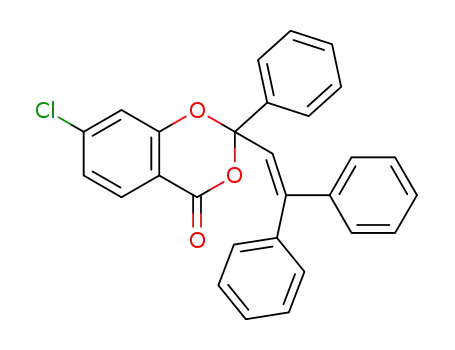 2-2,2-(diphenylethenyl)-2-phenyl-7-chloro-2H,4H-1,3-benzodioxin-4-one