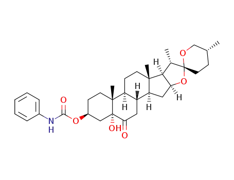 (25R)-5α-hydroxy-6-oxo-spirostan-3β-yl phenylcarbamate