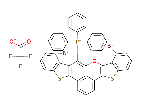 (8,11-dibromobenzo[de]benzo[4,5]thieno[3,2-b]benzo[4,5]thieno[2,3-g]chromen-10-yl)triphenylphosphonium trifluoroacetate