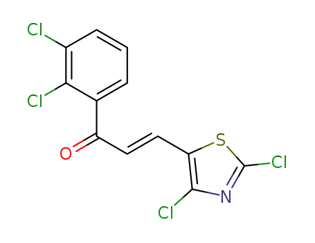 (E)-1-(2,3-dichlorophenyl)-3-(2,4-dichlorothiazol-5-yl)prop-2-en-1-one