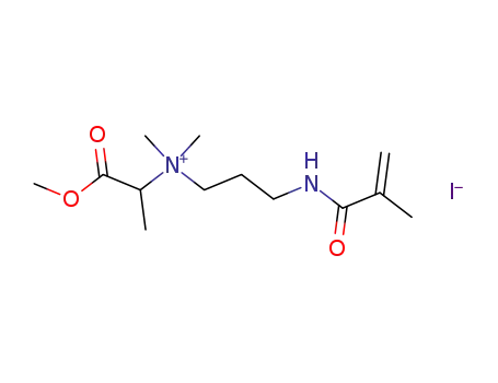 (3-methacryloylamino-propyl)-(1-methoxycarbonyl-ethyl)-dimethyl-ammonium; iodide
