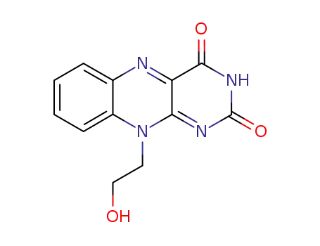 Molecular Structure of 15800-90-5 (10-(2-hydroxyethyl)benzo[g]pteridine-2,4(3H,10H)-dione)