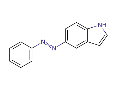 Molecular Structure of 37877-90-0 (5-[(E)-phenyldiazenyl]-1H-indole)