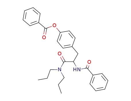 Molecular Structure of 57227-08-4 (alpha-(Benzoylamino)-4-(benzoyloxy)-N,N-dipropylbenzenepropanamide)