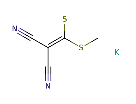 Molecular Structure of 20602-68-0 (Propanedinitrile, [mercapto(methylthio)methylene]-, potassium salt)