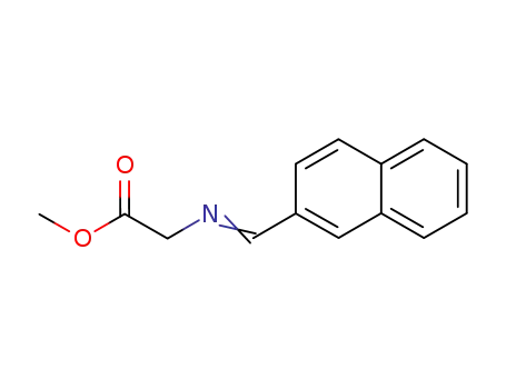 Molecular Structure of 104249-92-5 (Glycine, N-(2-naphthalenylmethylene)-, methyl ester)