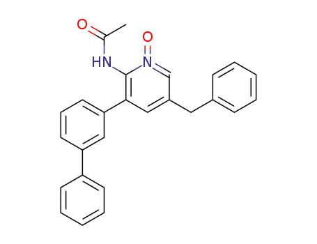 2-(acetylamino)-5-benzyl-3-(3-biphenylyl)pyridine N-oxide