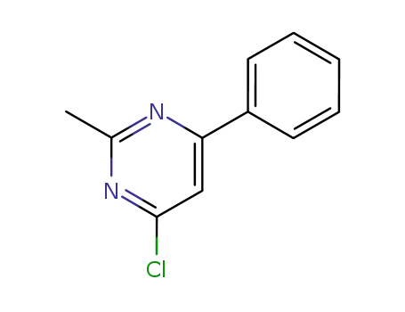 Molecular Structure of 2915-15-3 (4-chloro-2-methyl-6-phenylpyrimidine)