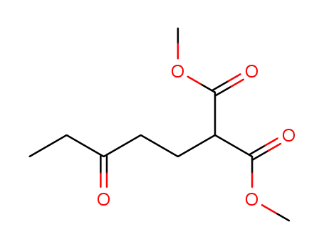 Molecular Structure of 111209-93-9 (Propanedioic acid, (3-oxopentyl)-, dimethyl ester)