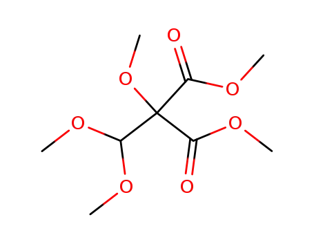 Molecular Structure of 88969-16-8 (Propanedioic acid, (dimethoxymethyl)methoxy-, dimethyl ester)