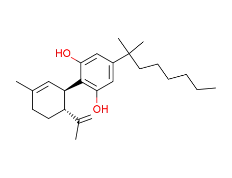 (-)-5'-DMH-CBD;5-(1,1-DiMethylheptyl)-2-[(1R,6R)-3-Methyl-6-(1-Methylethenyl)-2-cyclohexen-1-yl]-1,3-benzenediol
