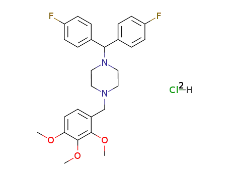 Molecular Structure of 101477-54-7 (Lomerizine hydrochloride)