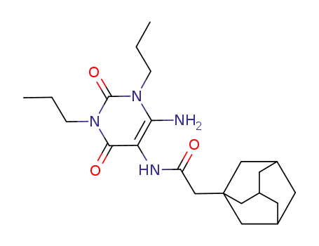 6-amino-1,3-dipropyl-5-<<(1-adamantyl)acetyl>amino>uracil