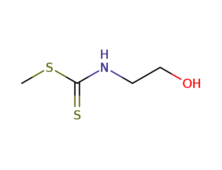 Molecular Structure of 56158-48-6 (N-(2-Hydroxyethyl)carbaModithioic Acid Methyl Ester)