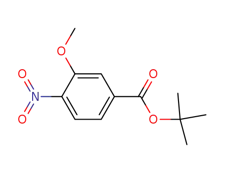 Molecular Structure of 123330-91-6 (TERT-BUTYL 3-METHOXY-4-NITROBENZOATE)
