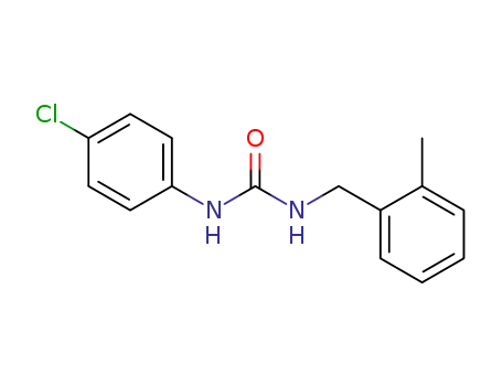 Molecular Structure of 92308-84-4 (Urea, N-(4-chlorophenyl)-N'-[(2-methylphenyl)methyl]-)