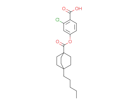 4-Pentyl-bicyclo[2.2.2]octane-1-carboxylic acid 4-carboxy-3-chloro-phenyl ester