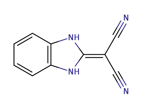 Molecular Structure of 4933-40-8 (Propanedinitrile, (1,3-dihydro-2H-benzimidazol-2-ylidene)- (9CI))