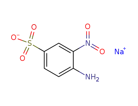 Molecular Structure of 5042-33-1 (2-NITROANILINE-4-SULFONIC ACID SODIUM SALT)