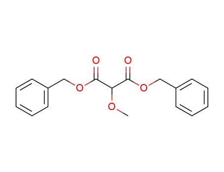 Molecular Structure of 138434-87-4 (Propanedioic acid, methoxy-, bis(phenylmethyl) ester)