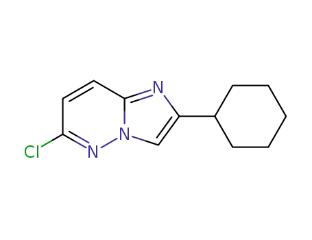 Molecular Structure of 144449-20-7 (Imidazo[1,2-b]pyridazine, 6-chloro-2-cyclohexyl-)