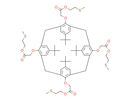 5,11,17,23-tetra-tert-butyl-25,26,27,28-tetrakis<(2-methylthioethyl)oxycarbonylmethoxy>calix<4>arene