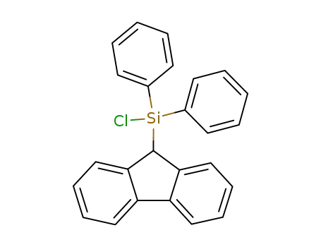 Molecular Structure of 73220-53-8 (9-(CHLORODIPHENYLSILYL)-9H-FLUORENE)