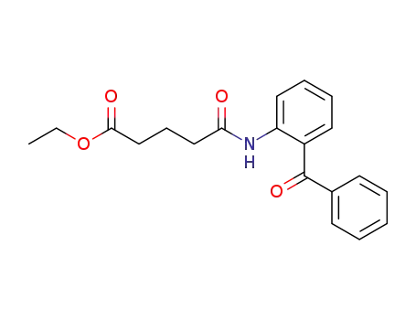 Molecular Structure of 144076-42-6 (Pentanoic acid, 5-[(2-benzoylphenyl)amino]-5-oxo-, ethyl ester)