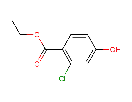 Molecular Structure of 56069-35-3 (Ethyl 2-chloro-4-hydroxybenzoate)
