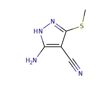 3-Amino-5-(methylthio)pyrazole-4-carbonitrile